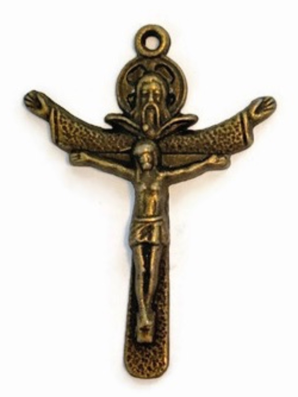 FREE with Purchase Bronze Tone Crucifix Cross Pendants 33mm x 24mm (8)